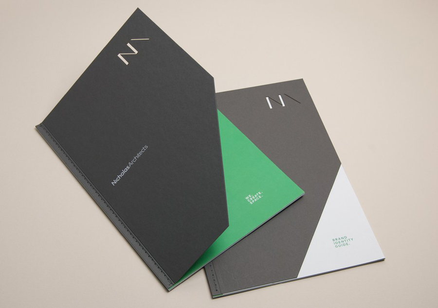 Branding for Nicholas Architects by graphic design studio Strategy