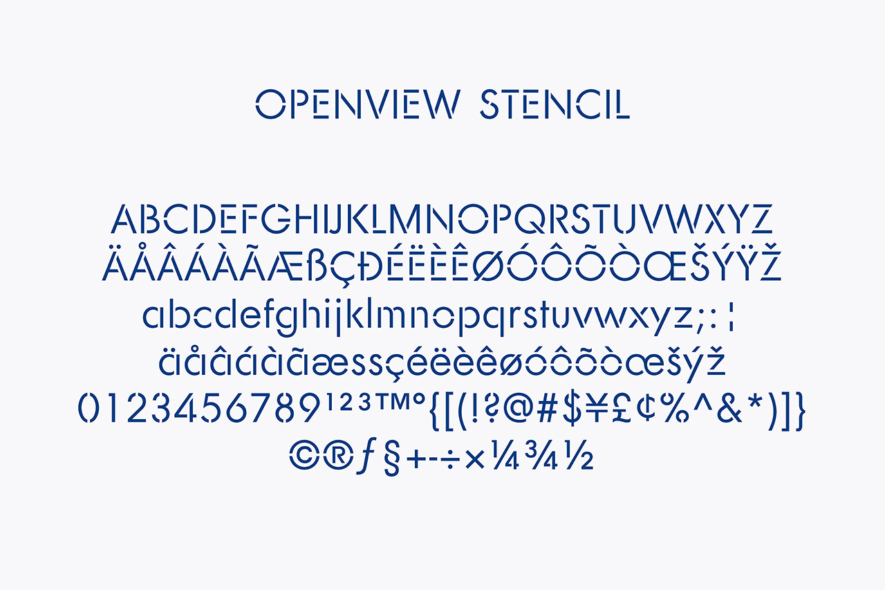 Custom typography by Pentagram for Boston-based venture capital firm OpenView.