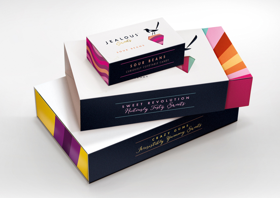 Die Cutting in Packaging – Jealous Sweets by B&B Studio, United Kingdom