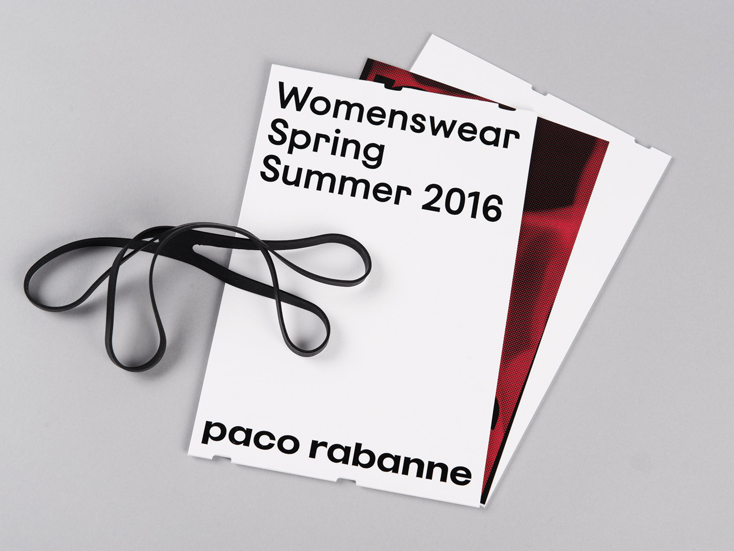 Brand identity and print for French fashion label Paco Rabanne by Zak Group, United Kingdom