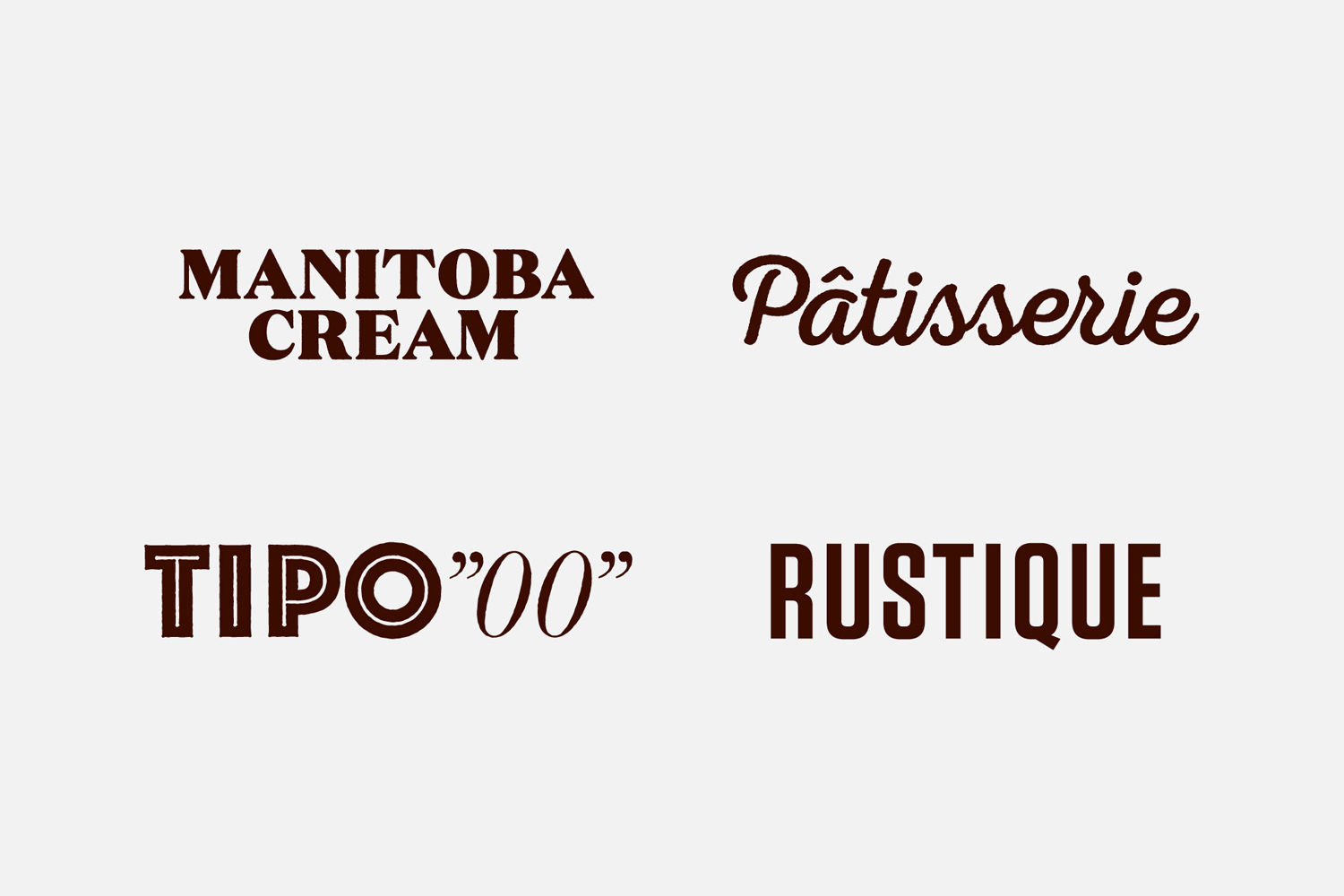 Branding and type for Swedish flour business Ramlösa Kvarn by Amore.