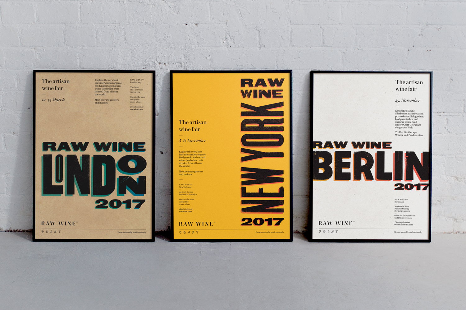 Poster Design Inspiration – Raw Wine by The Counter Press, United Kingdom