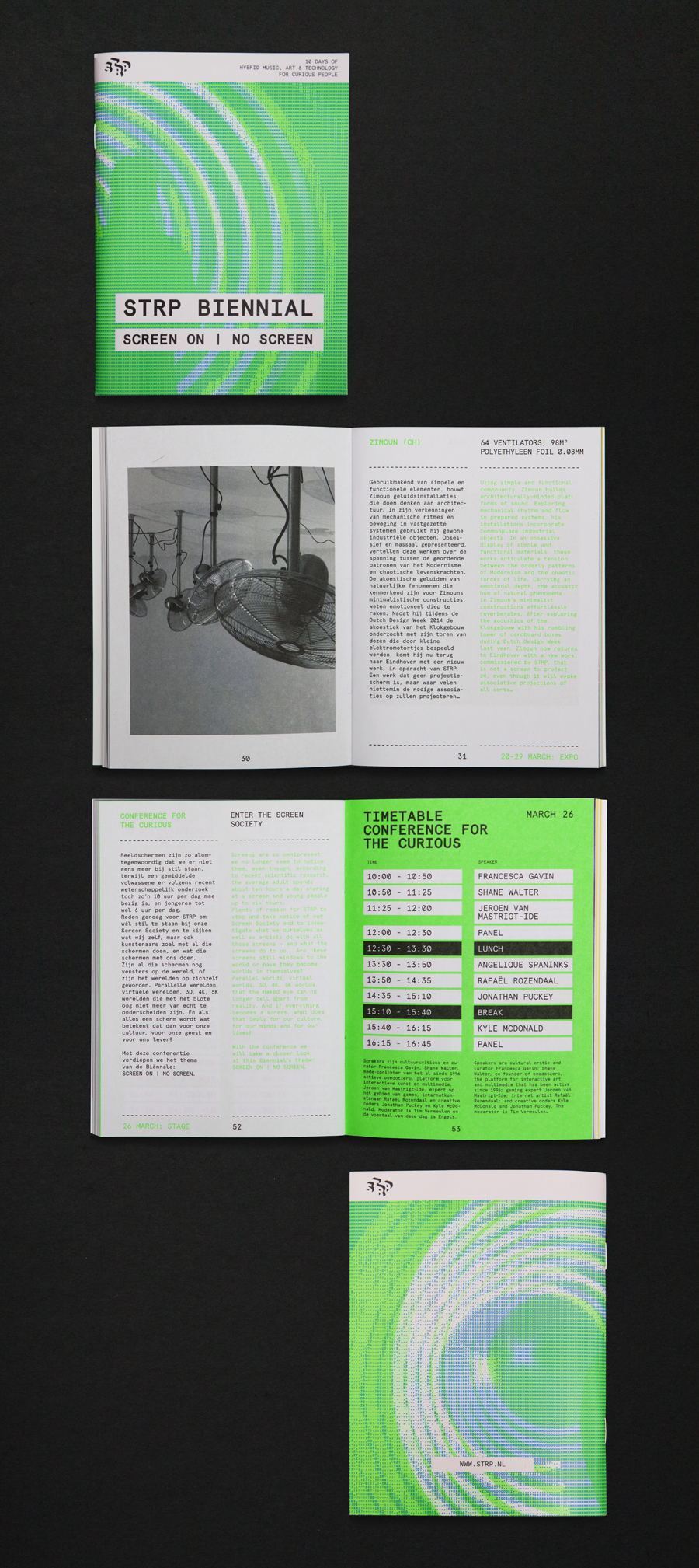 Print by graphic design studio Raw Color for Dutch art, technology and experimental pop culture festival STRP 2015.