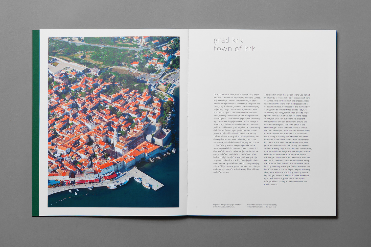Branding and brochure spread by Studio8585 for Croatian property development Smokovik 