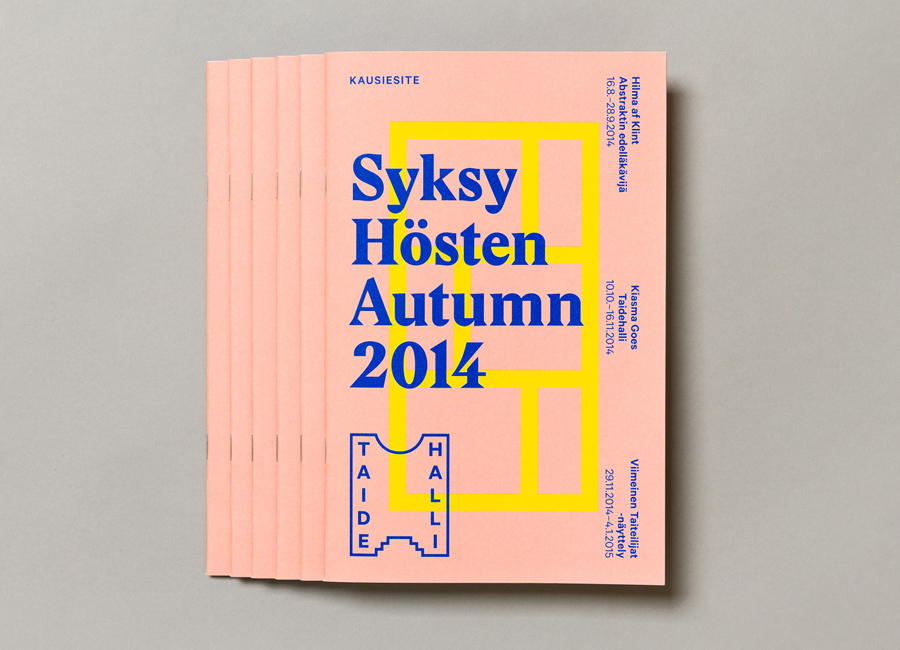 Print designed by Tsto for Finnish contemporary art gallery Taidehalli