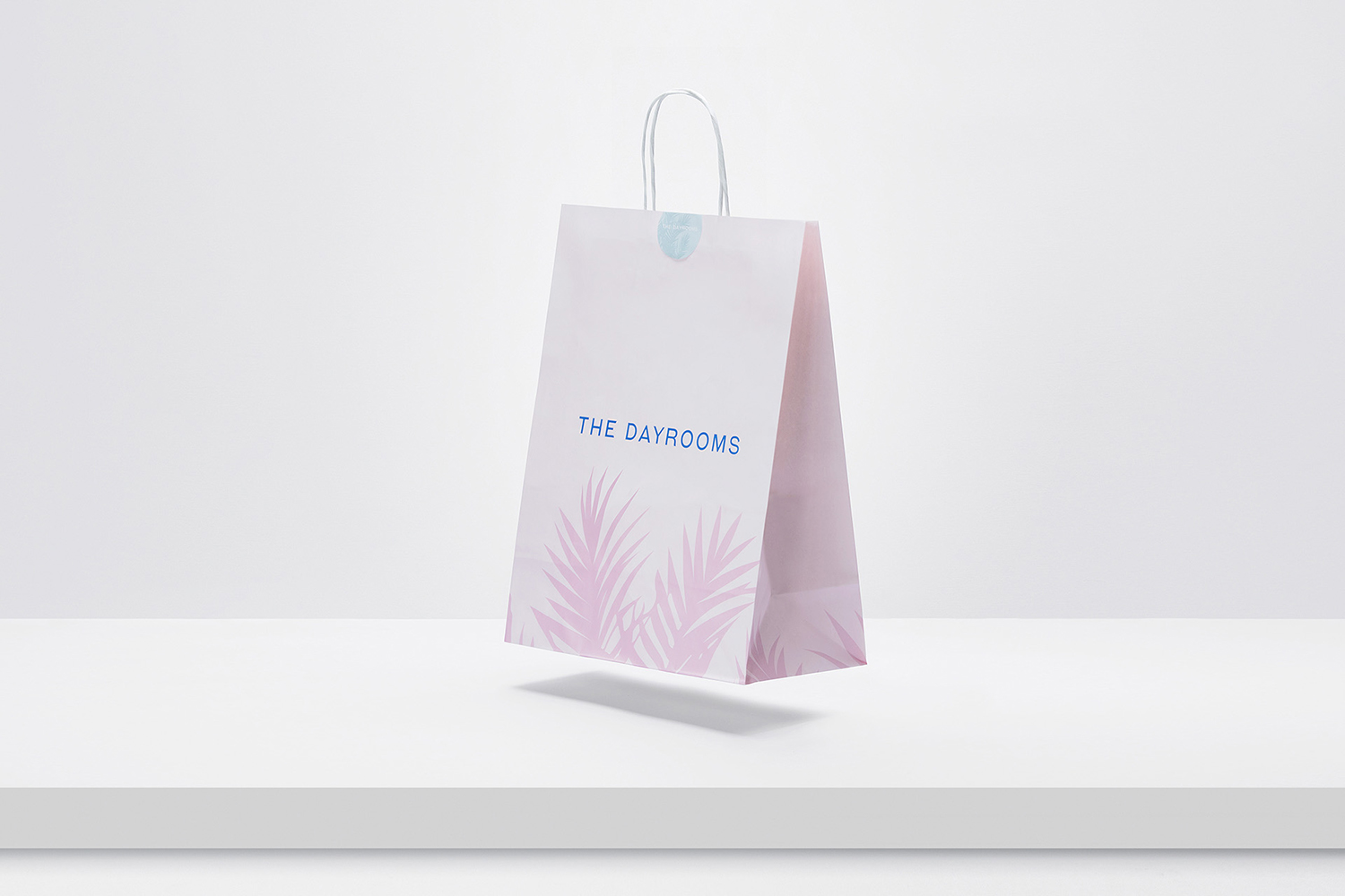 Branded takeaway bag for The Dayrooms Cafe designed by Two Times Elliott