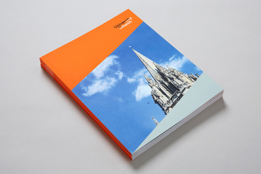 Brochure designed by Spy for tourist destination University Church – Oxford