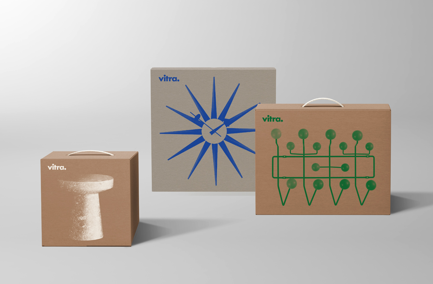 Package design for Vitra by Swedish design studio BVD