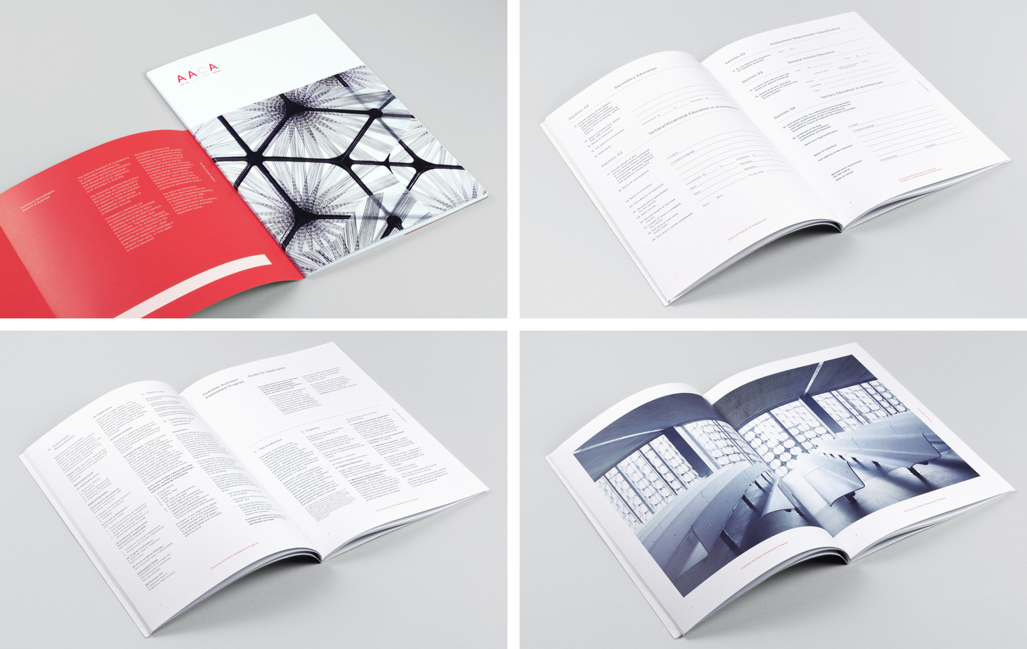 Graphic identity and document by Toko for Architects Accreditation Council Of Australia