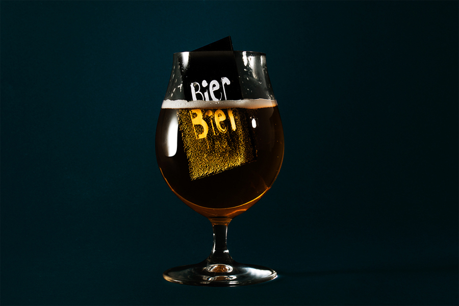 Branding for Helsinki based beer bar Bier Bier by Finnish graphic design studio Tsto