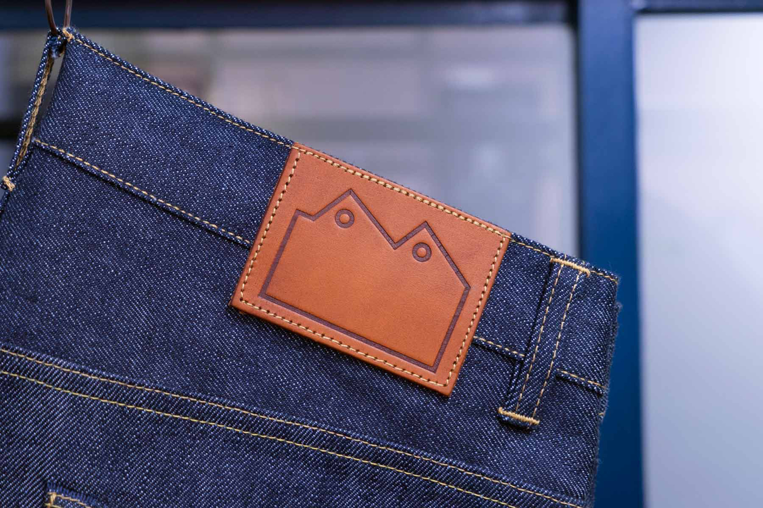 Logo design by StudioSmall for premium selvedge and organic raw denim jeans brand Blackhorse Lane Ateliers.