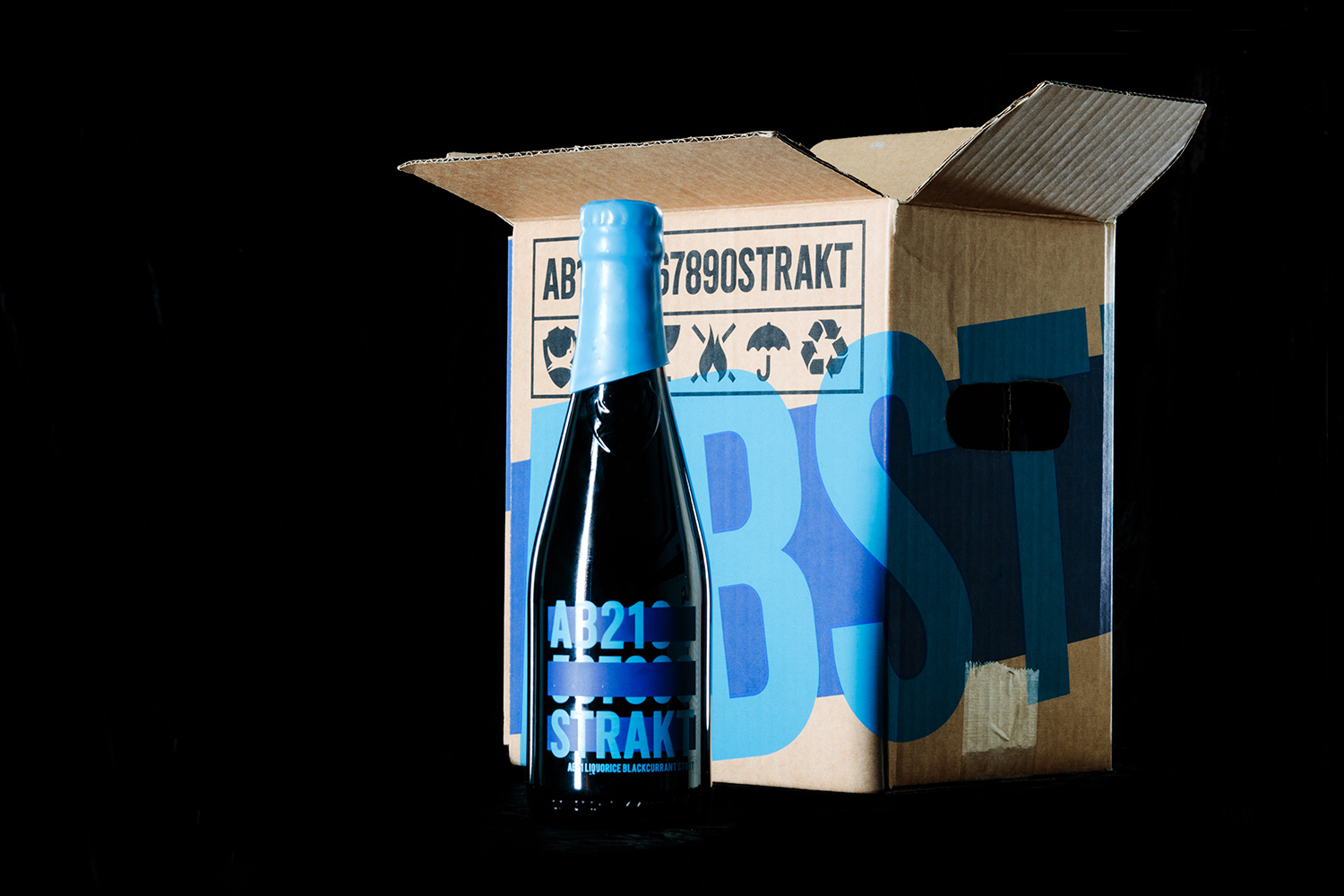 Branding and packaging designed by O Street for limited edition craft beer concept Abstrakt from Brewdog