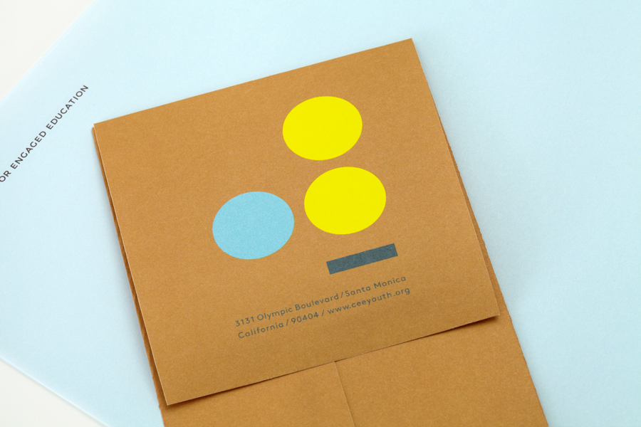 Logo and print by Blok for LA based education organisation the Coalition for Engaged Education (CEE). 