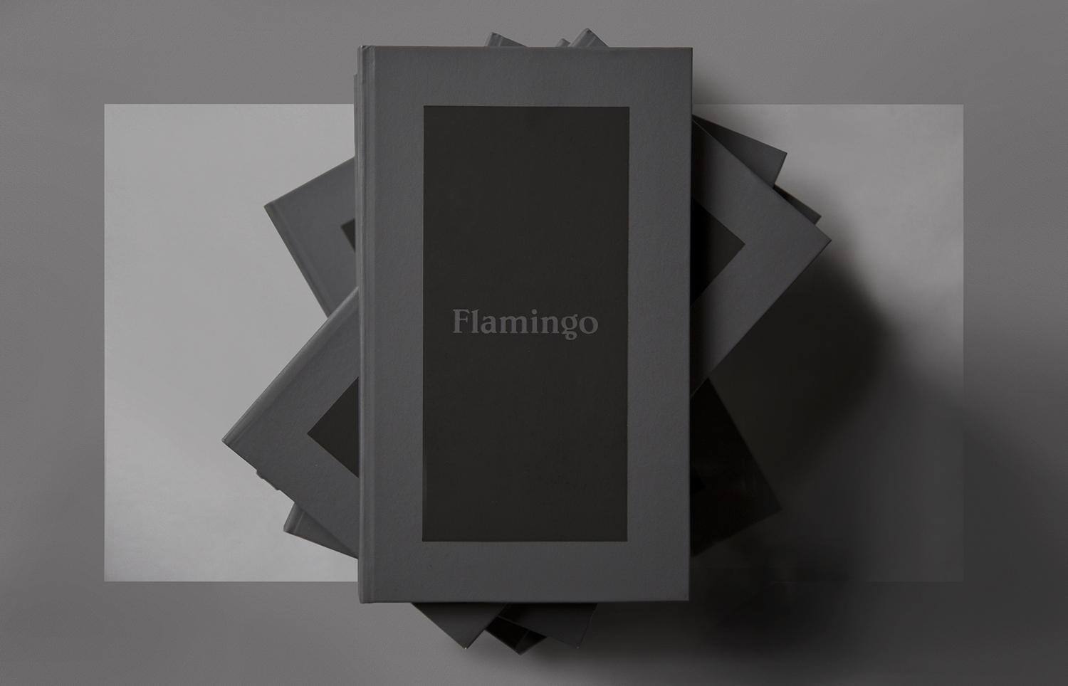 Brand Identity and book cover for Flamingo by Bibliotheque, United Kingdom