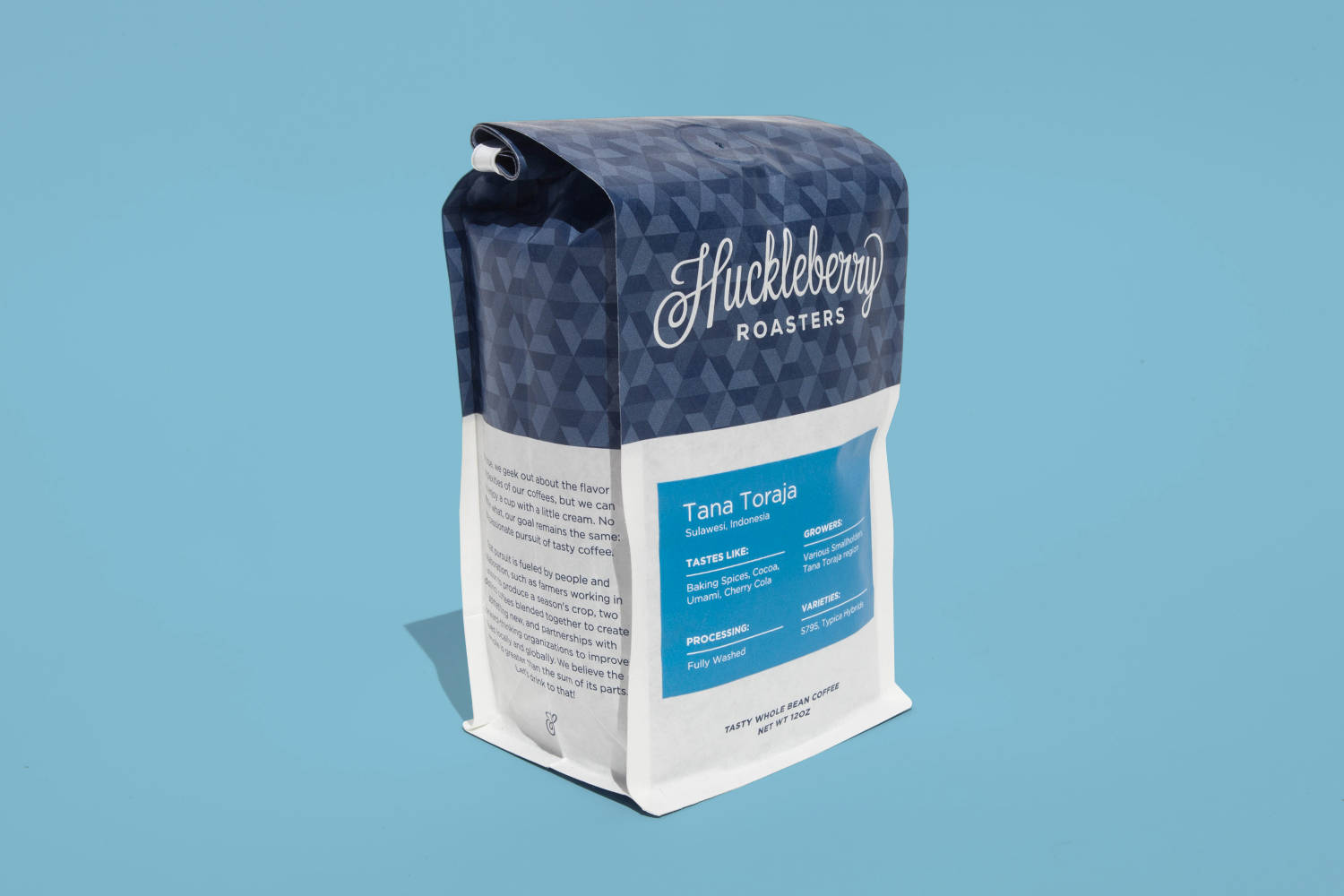 New packaging for Colorado coffee roaster Huckleberry by Mast