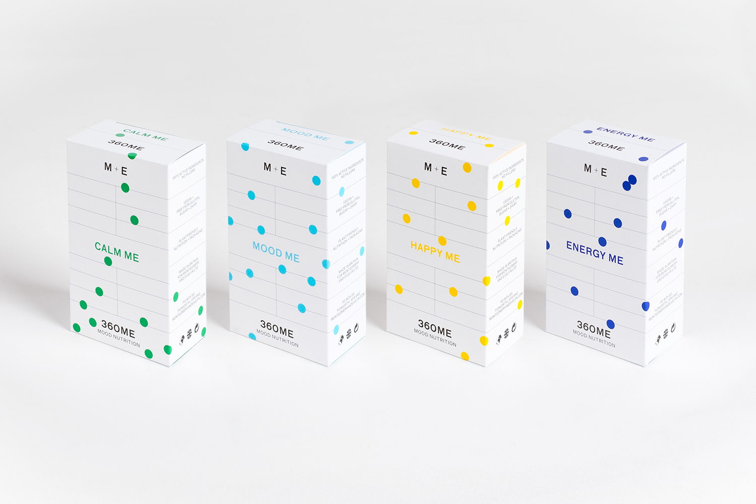 Minimalist Packaging Design & Branding – 360ME, Montgomery+Evelyn by Studio Makgill
