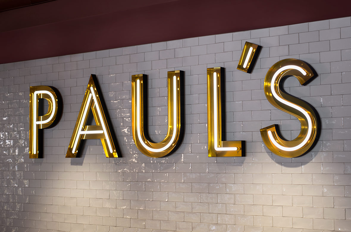 Neon Sign Design – Paul's at Haymarket by 25AH