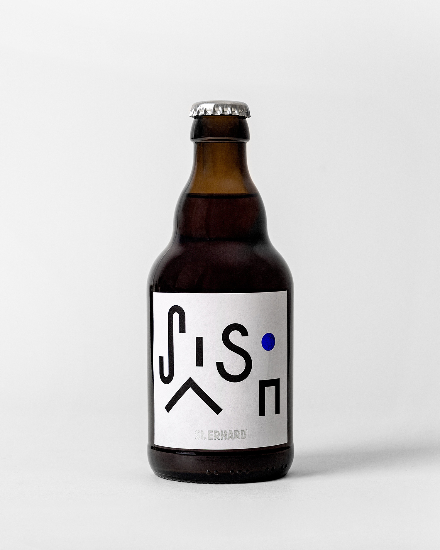 New label design by Swedish studio for three distinct beers from German brewery St Erhard