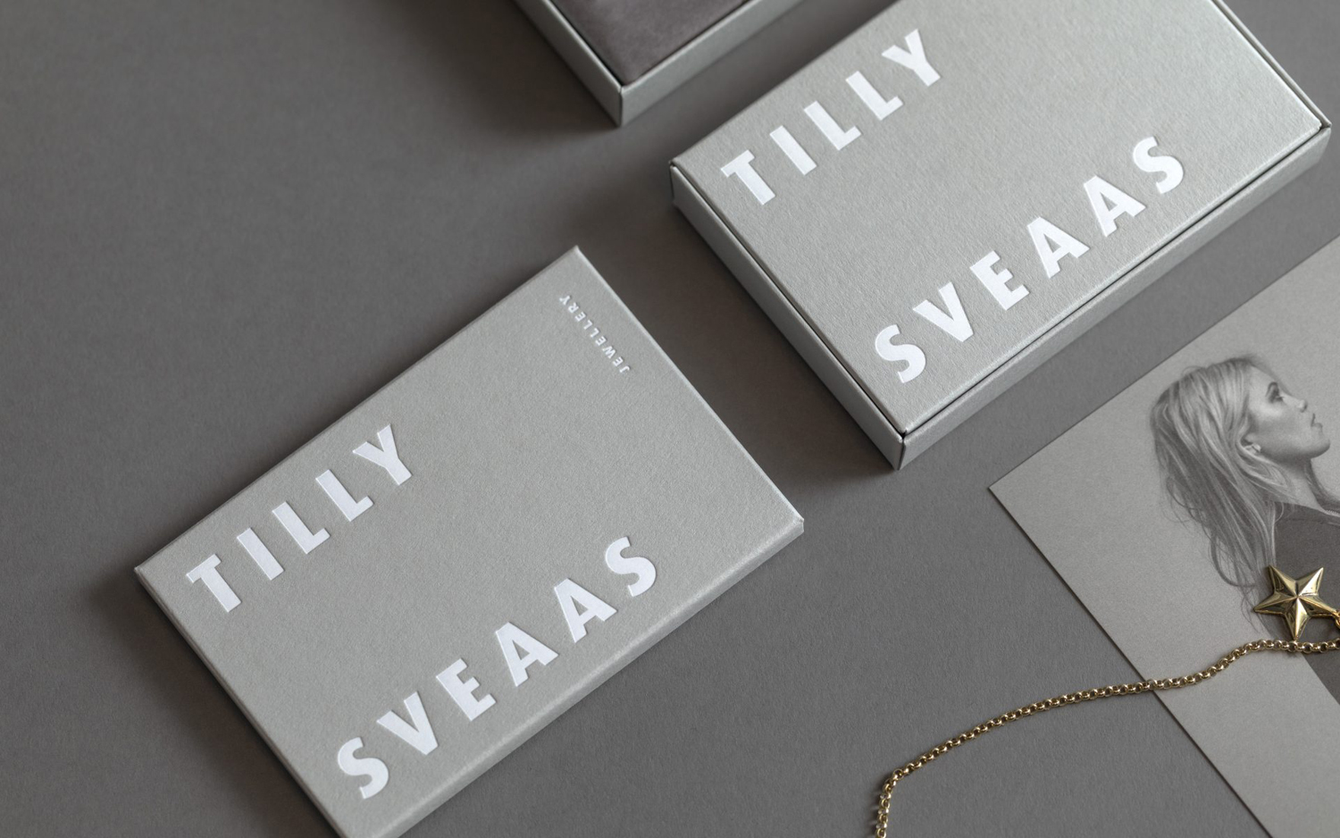 Logotype, print, packaging and art direction by Bond for London-based Tilly Sveaas Jewellery