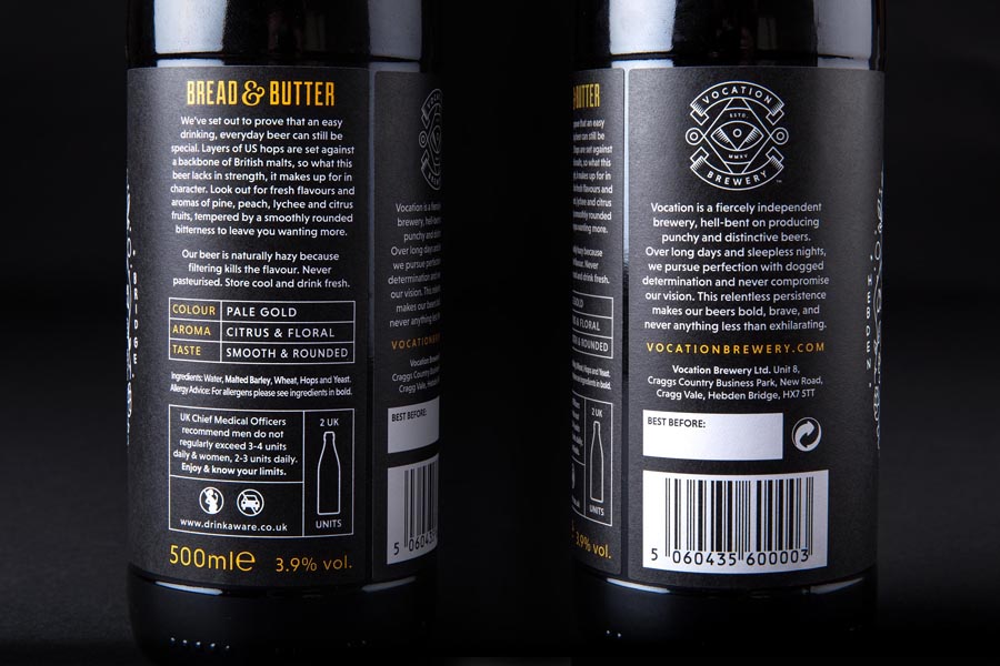 Illustrated packaging design by Robot Food for British craft beer microbrewery Vocation.