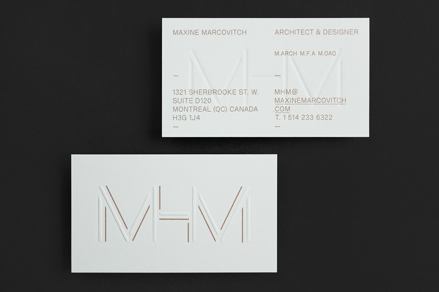 Architecture Logo Design & Branding – MHM Architects by 26 Lettres, Canada