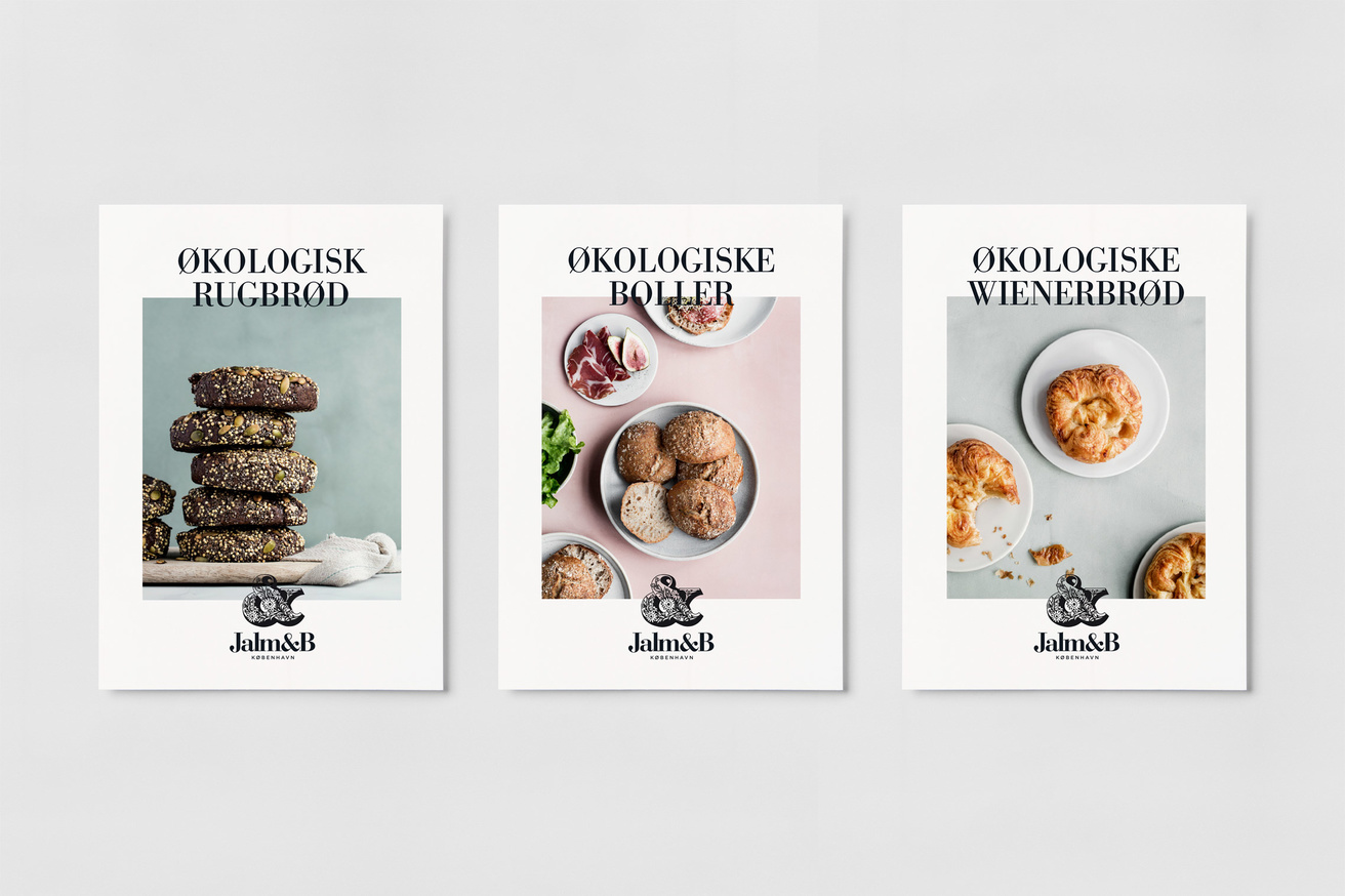 Brand Identity and packaging for Danish bakery brand Jalm & B by Kontrapunkt