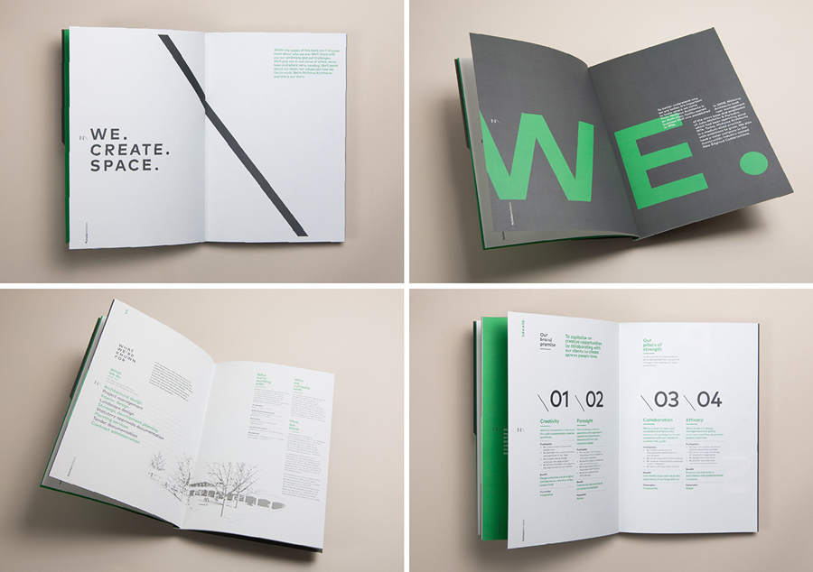 Branding and brochure for Nicholas Architects by Strategy Design, New Zealand