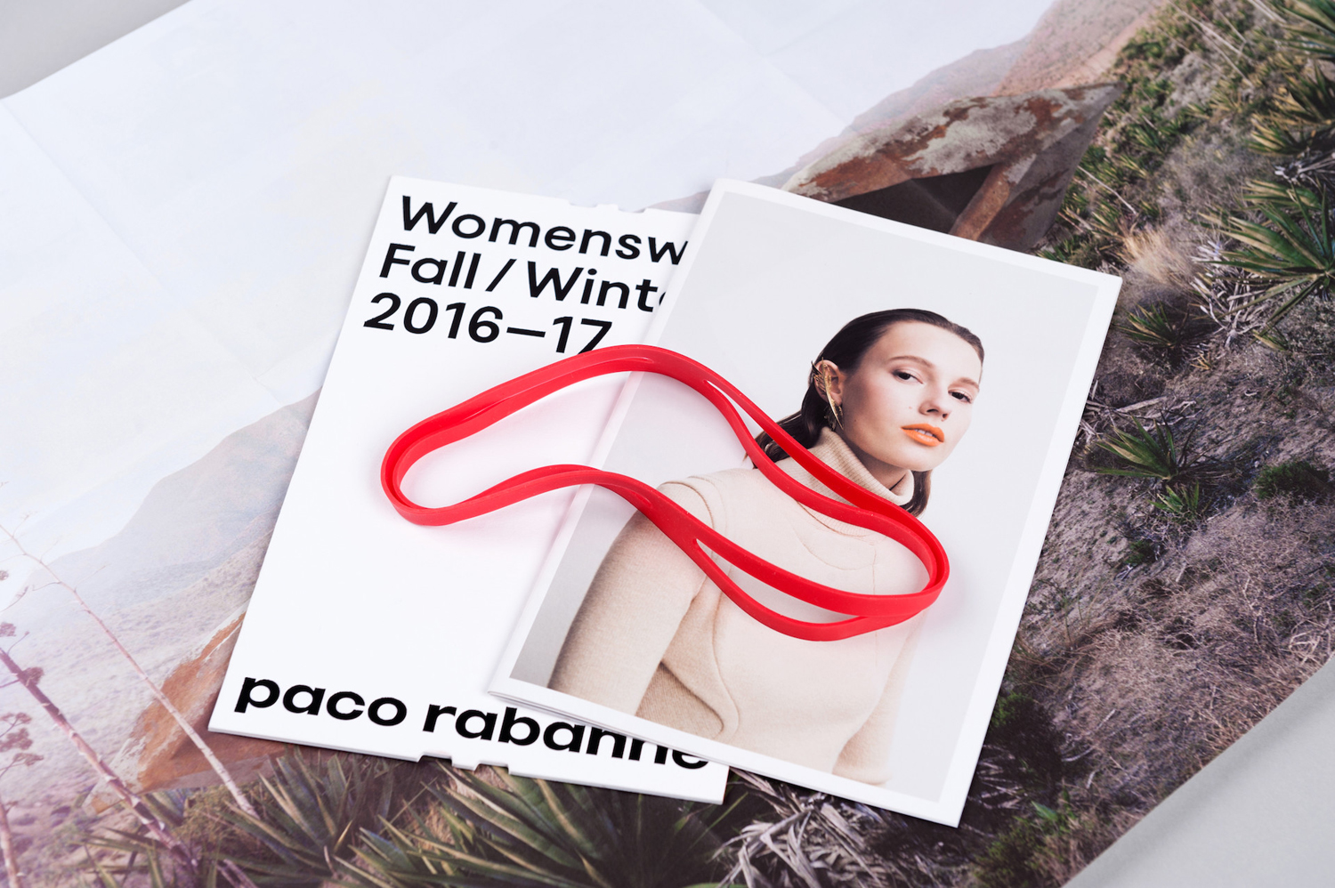 Brand identity and Fall / Winter 2016-17 invitation and lookbook for French fashion label Paco Rabanne by Zak Group, United Kingdom
