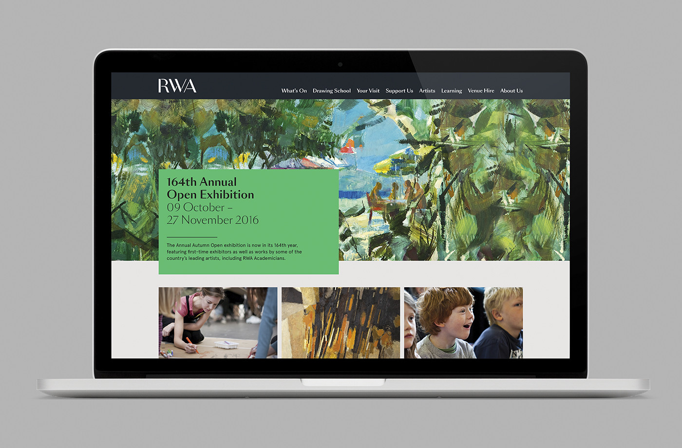 Brand identity and website for Royal West of England Academy by Spy, United Kingdom