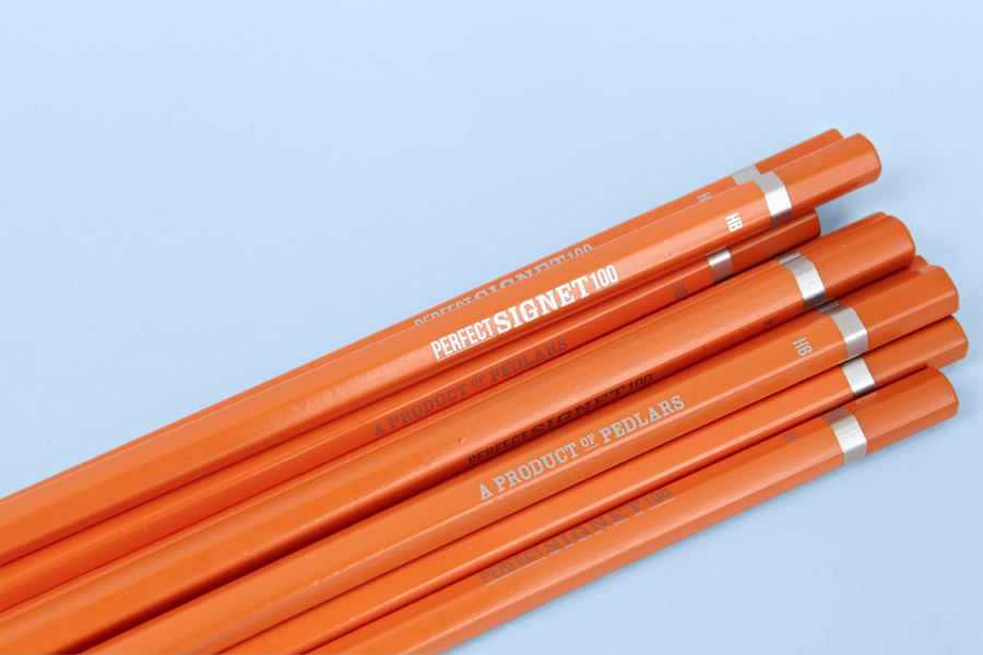 Pencil and visual identity by Well Made Studio for high quality pencil range Signet 100