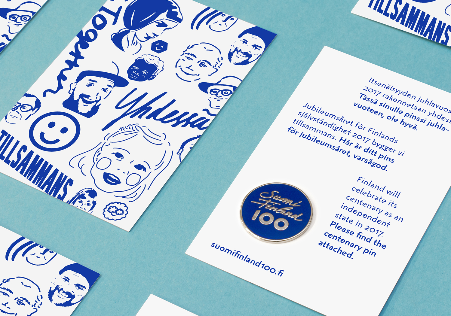Illustration, print and packaging by Kokoro & Moi for the celebration of Finland's centenary