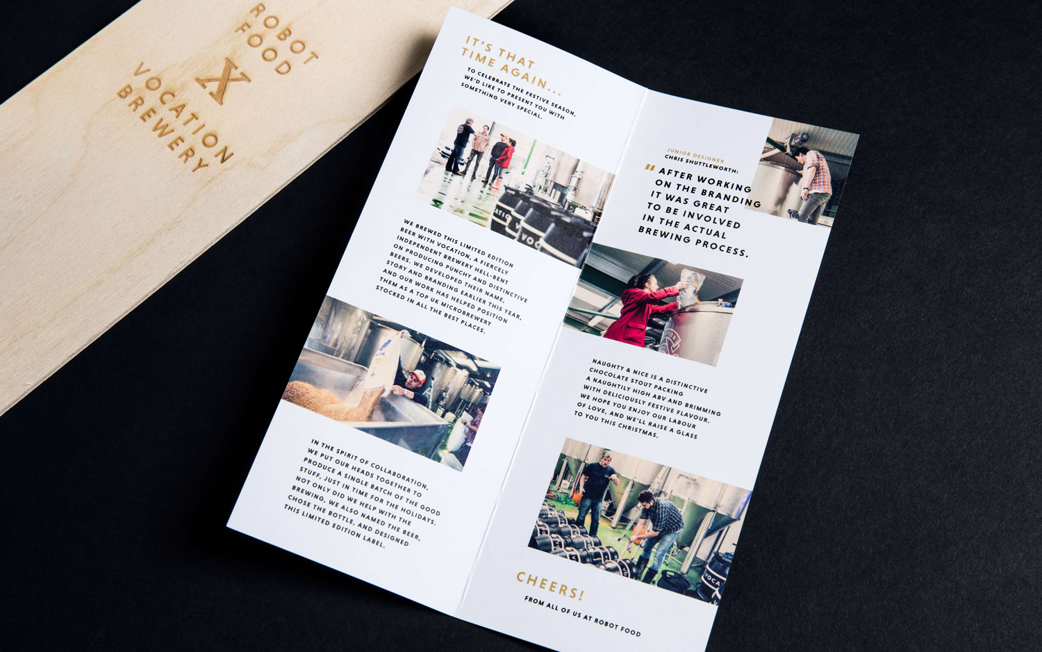 Brochure, Vocation Brewery x Robot Food, United Kingdom