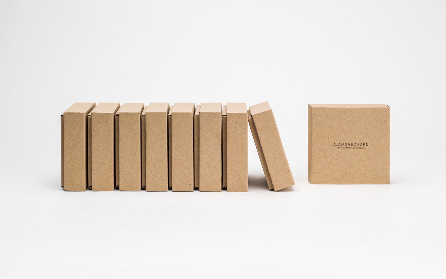 Brand identity and package design by Helsinki based Bond for new Scandinavian lifestyle brand A. Andreassen