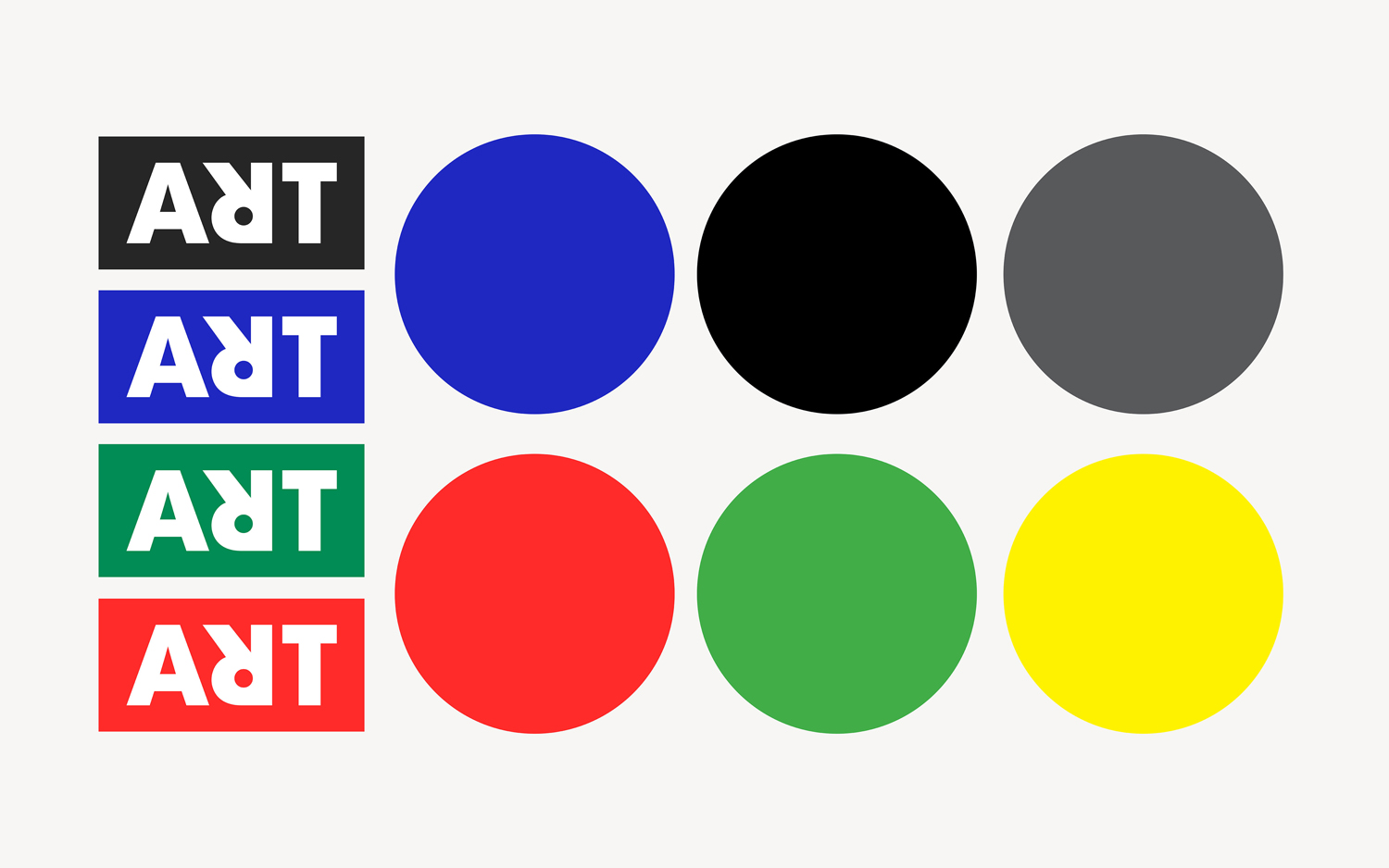 Wordmark and colour palette for global contemporary art platform ArtRabbit by Bond, United Kingdom,