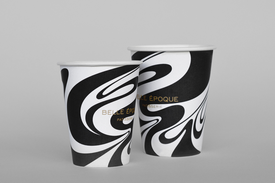 Coffee cups for French Patisserie Belle Epoque by Mind Design