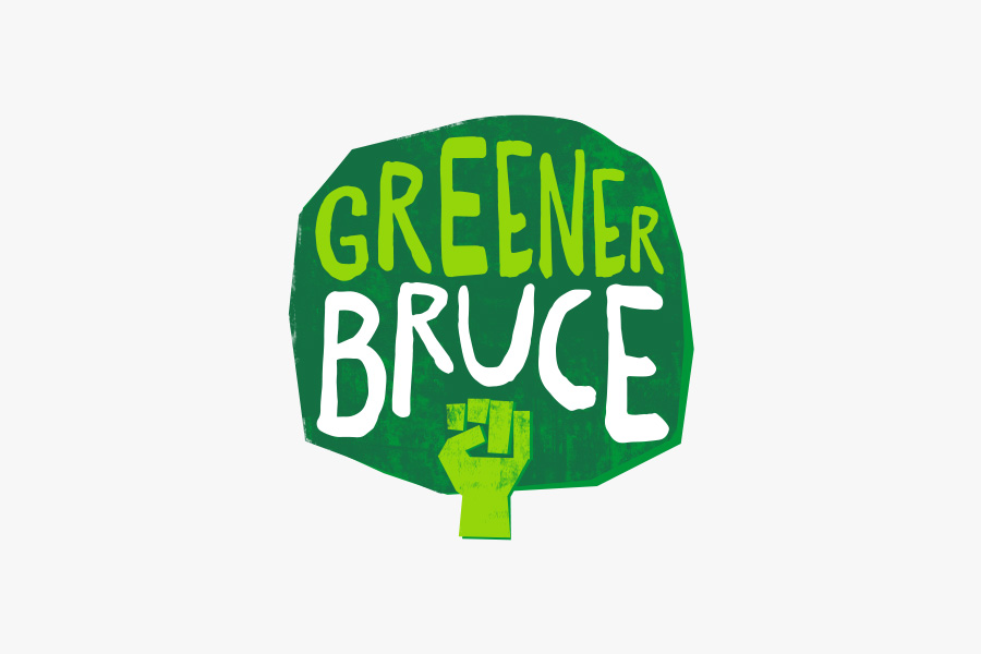 Illustration for Bruce Juice by graphic design studio Marx