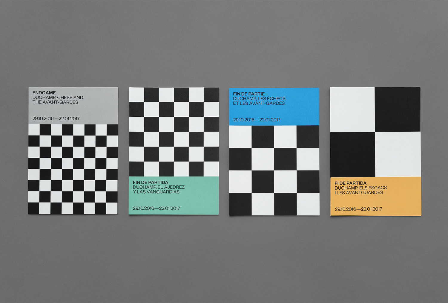 Art Gallery Logos & Exhibition Branding – Endgame: Duchamp, Chess, and the Avant-Garde by Hey, Spain