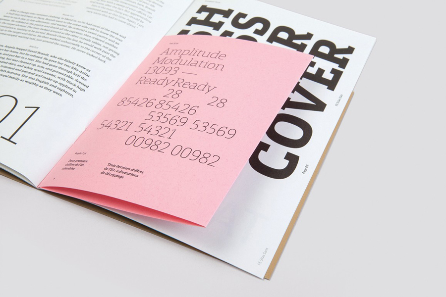 Graphic design by Believe In for British type foundry Fontsmith
