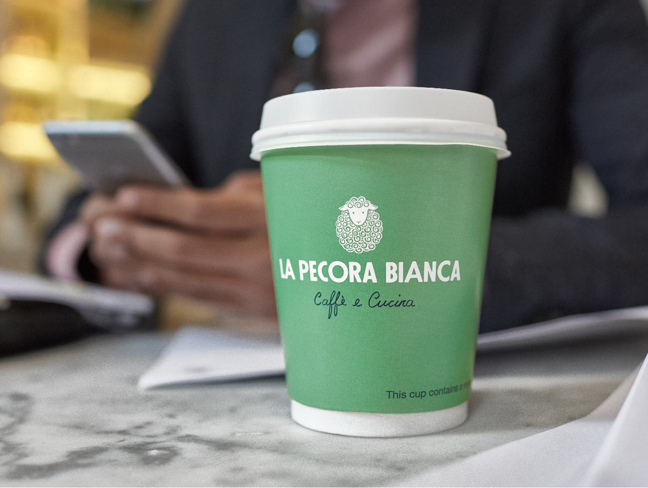 Brand identity for La Pecora Bianca by Pentagram, United States