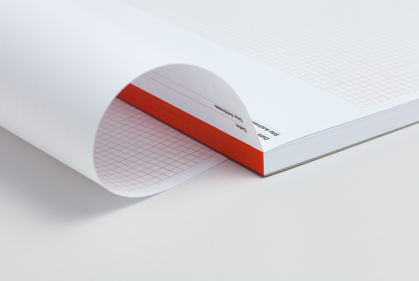 Logotype and grid notepad designed by Studio Hi Ho for Level Improvements