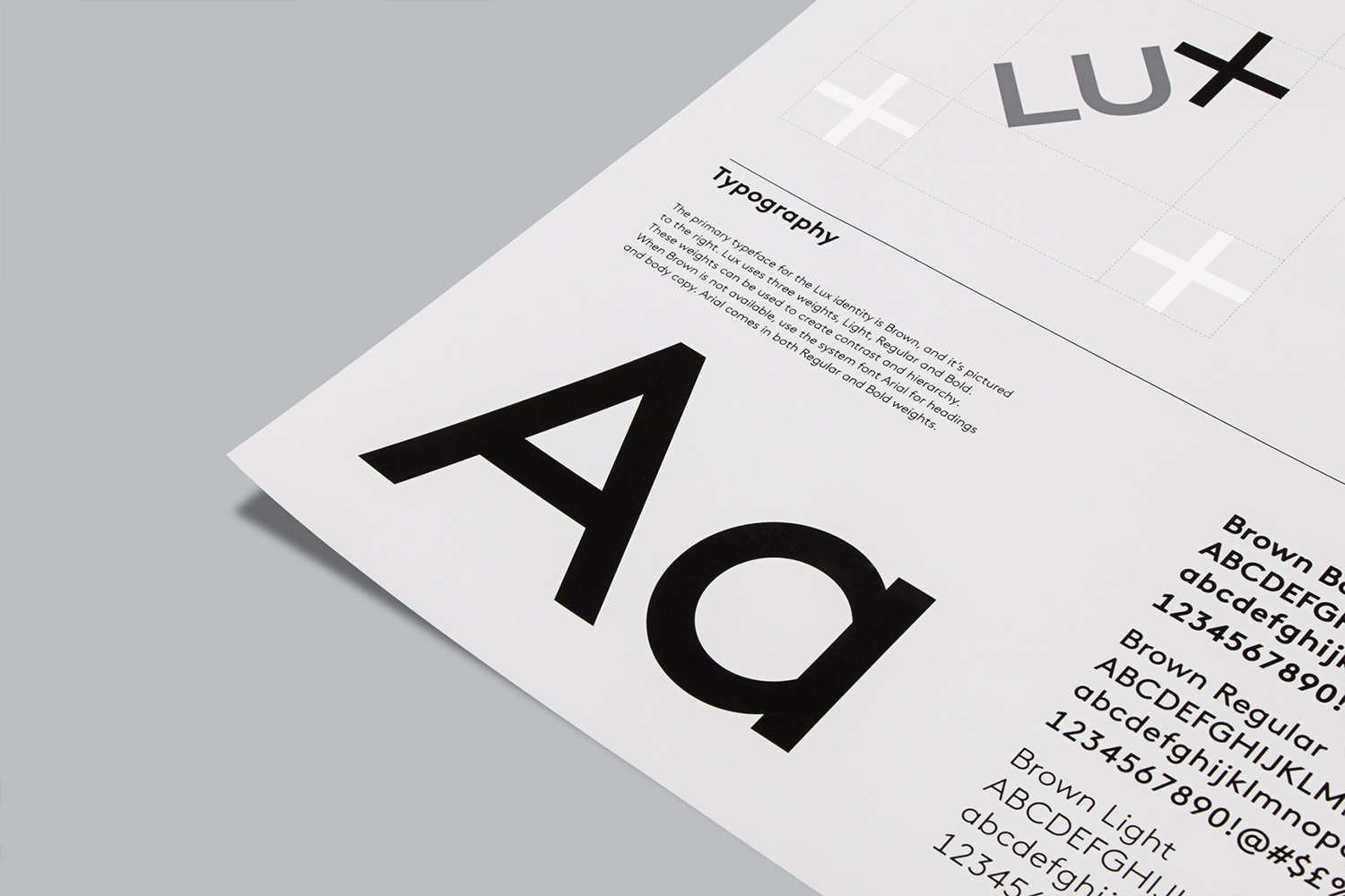 Brand identity guidelines for American venture capital firm Lux Capital by Mucho, United States