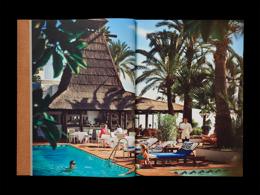 Brochure designed by Pentagram for Spanish hotel, golf club and spa resort Marbella Club