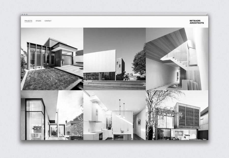 Logotype and website designed by Hunt & Co. for Melbourne based architectural design studio Mitsuori Architects