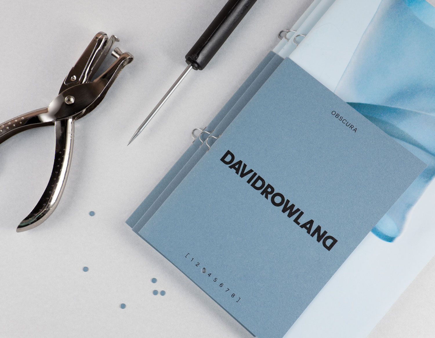 Brand identity and lookbook by London-based graphic design studio ico Design for photographer David Rowland