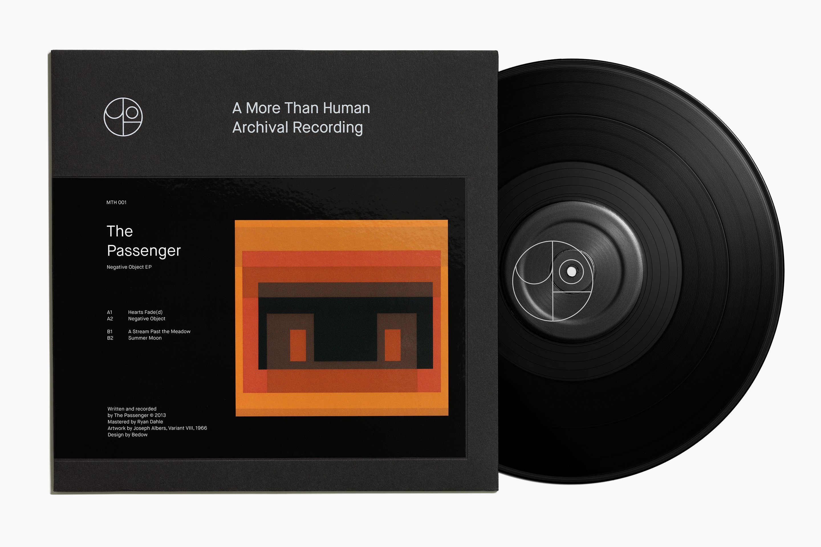 Logo and record label design featuring artwork from Joseph Albers for Canadian record label More Than Human