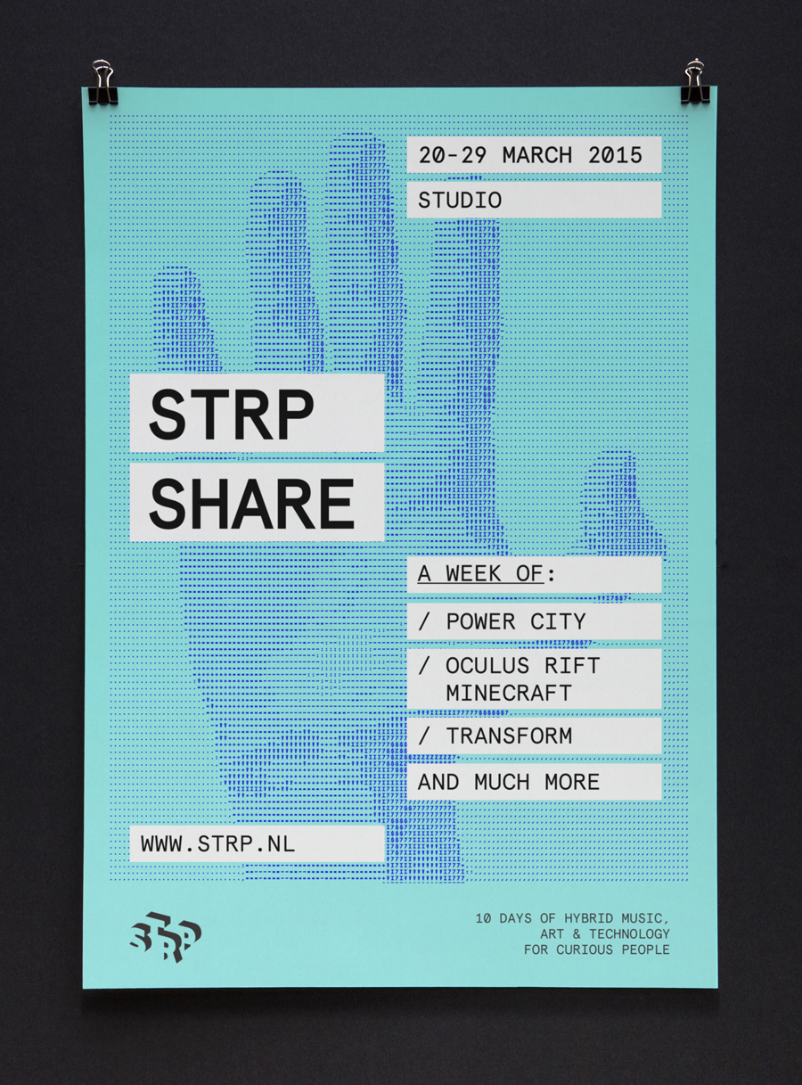 Poster Design Inspiration – STRP Conference by Raw Color, the Netherland