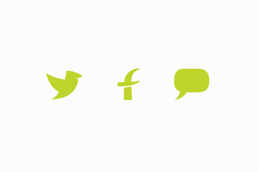 Social media iconography by Designers Anonymous for aloe vera drink Simplee Aloe