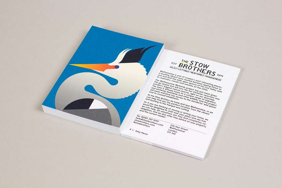 Wetlands direct mail campaign by Build for estate agent The Stow Brothers