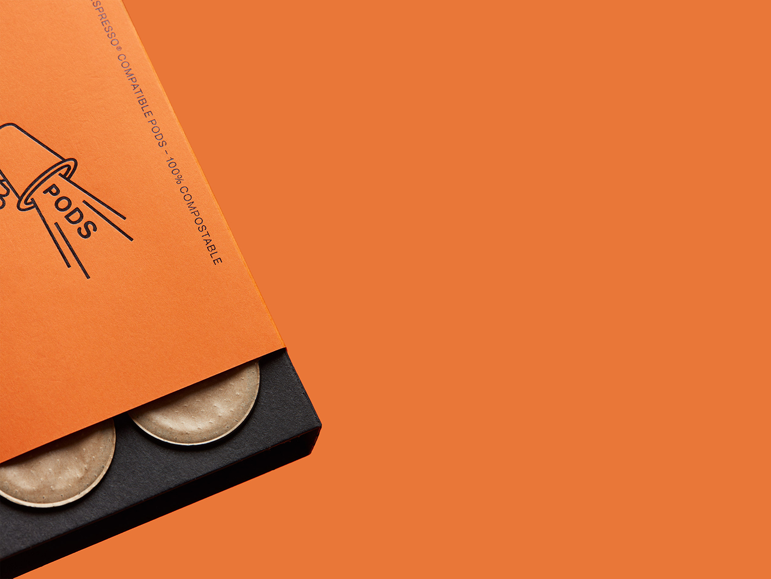 Coffee packaging design by Commission for small-batch, Nespresso-compatible, fair trade coffee pods Volcano At Home