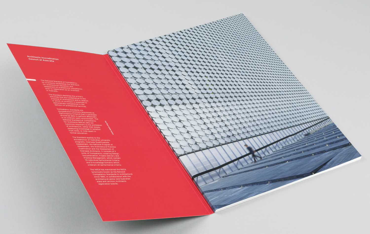 Graphic identity and document by Toko for Architects Accreditation Council Of Australia